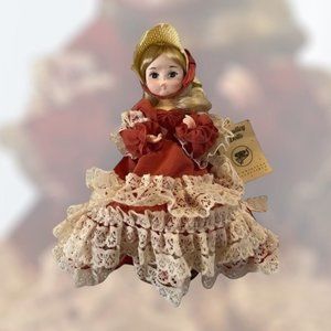 Vintage Bradley Dolls Southern Belle Doll 9” with Original Tag